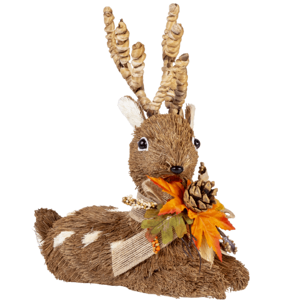 SideDeal: Valerie Parr Hill 2-Piece Sisal Deer with Embellishment