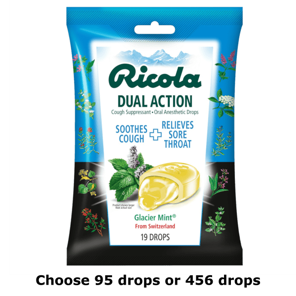 95-or-456-For-Tuesday: Ricola Dual Action Glacier Mint Cough Drops