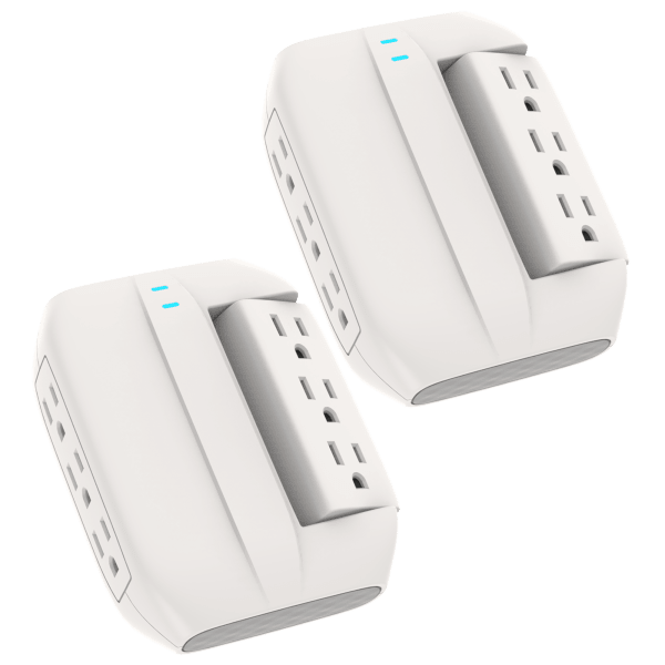 2-Pack: iJoy Rotator 6 Outlet Swiveling Surge Protectors