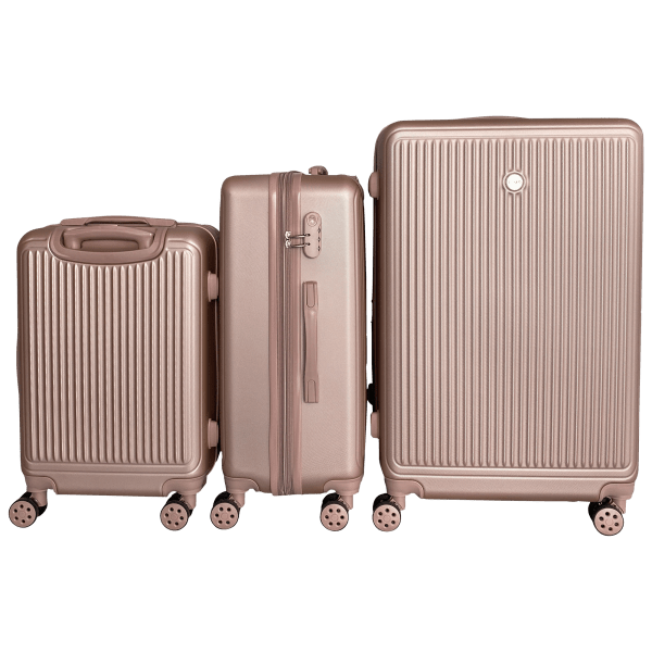 MorningSave IZOD Clara 3Piece Expandable ABS Luggage Set