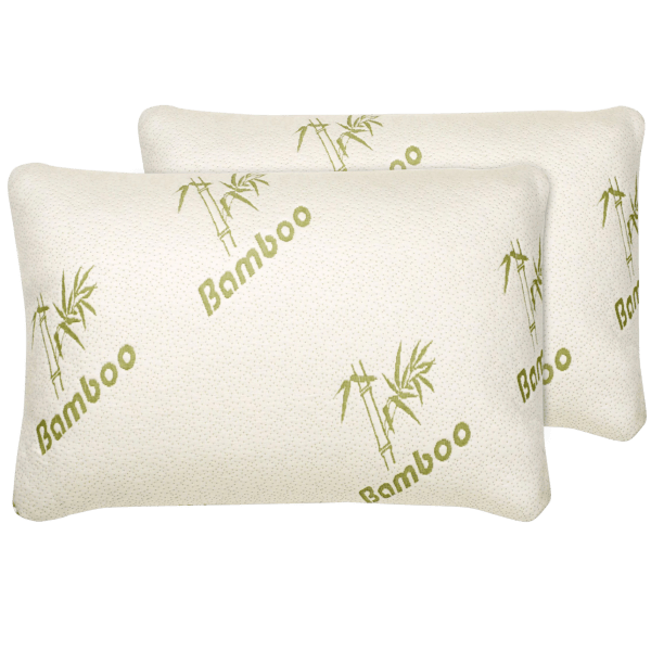 2-Pack: Bed Bath Fashions Hypoallergenic Shredded Memory Foam Pillows