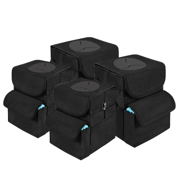 4-Pack: Car Organizer and Trash Bins