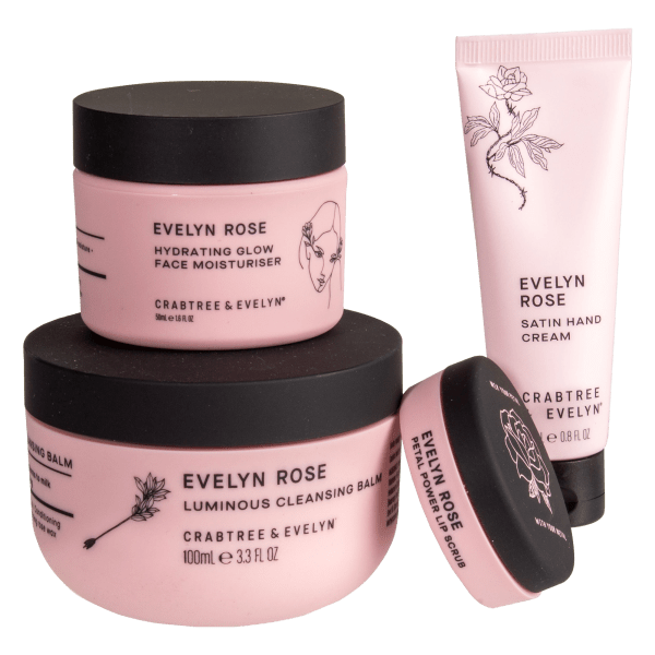 Crabtree & Evelyn 4-Piece Evelyn Rose Skin Care Set