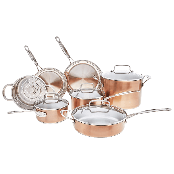 SEE NOTES Cuisinart 11-Piece Cookware Set Chef Stainless Steel Collection