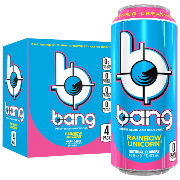 24-Pack: Bang Rainbow Unicorn Energy Drink