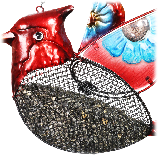 MorningSave: Exhart Cardinal Bird Seed Feeder