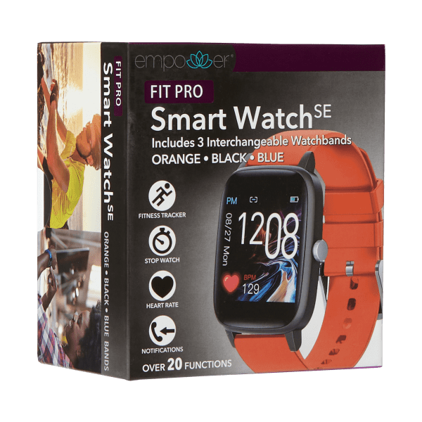 MorningSave Empower Fit Pro Smartwatch with Interchangeable Bands