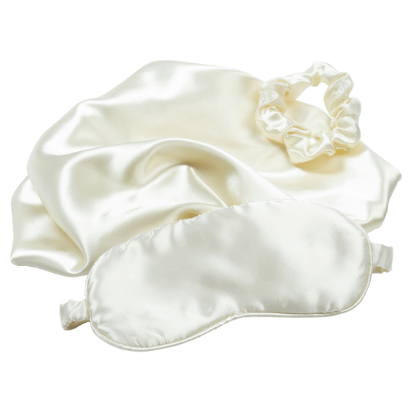 Meh Revive 3Piece Satin Sleep Set (Pillowcase, Eye Mask, Scrunchie)