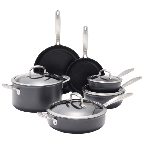 OXO Good Grips Pro 10-Piece Hard Anodized 3-Layer Nonstick Cookware Set