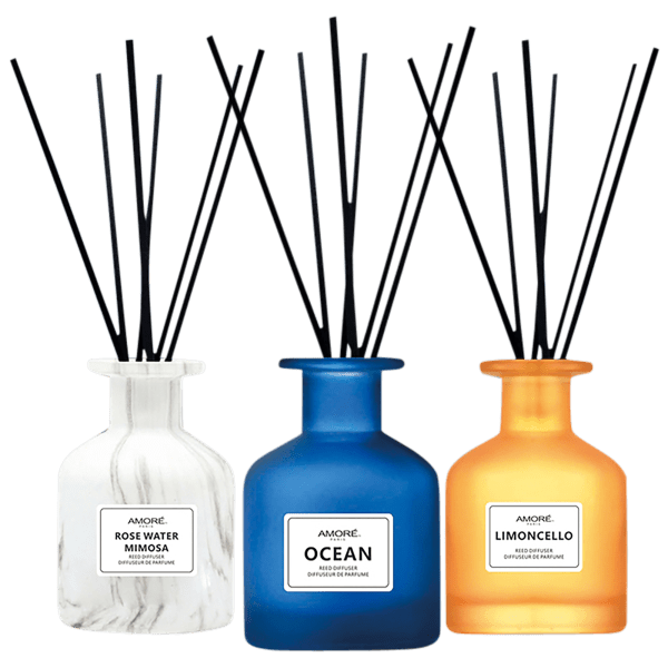 Amore Paris Premium Reed Diffusers and Air Freshener for Aesthetic Home Décor