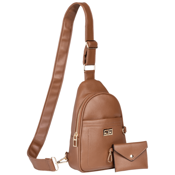 MorningSave: La Terre Vegan Leather Crossbody Sling Backpack with ...