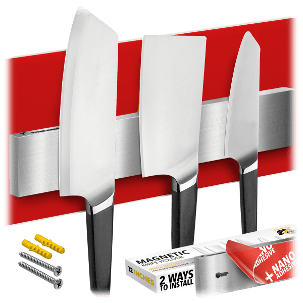 2-Pack: X-bet 12" Magnetic Strip Knife Holders