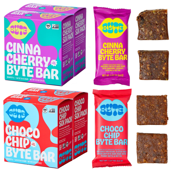 24-Pack: Byte Bars (Cinna Cherry and/or Choco Chip)