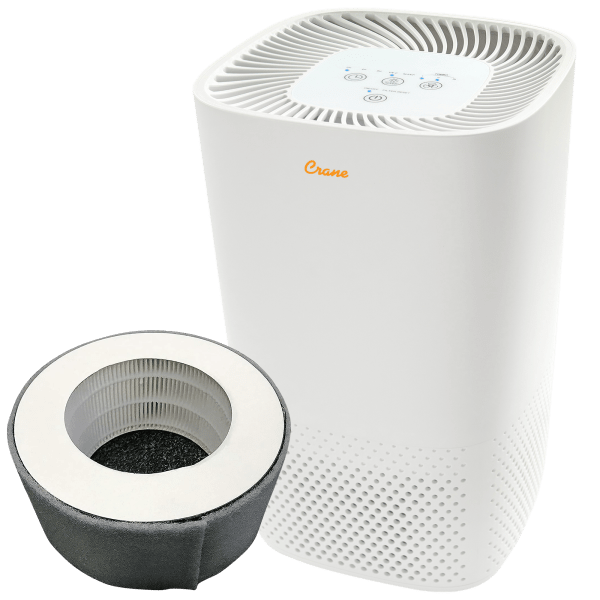 Crane HEPA Air Purifier with Replacement Filter