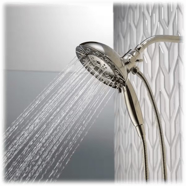 Meh: Delta In2ition 2-in-1 Dual Showerhead in Brushed Nickel