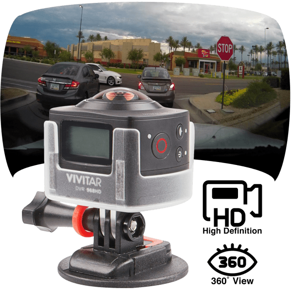 Vivitar 360-View HD Panoramic Dash and Action Camera