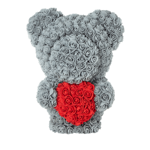 rose petal teddy bear