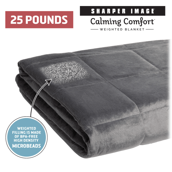 Sharper Image Calming Comfort Weighted Blankets 25 lbs