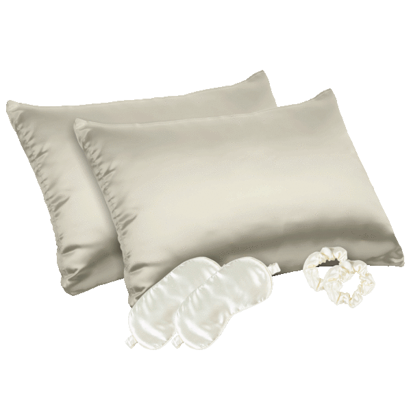 Revive 6-Piece Satin Sleep Set (2 Pillowcases, 2 Eye Masks, 2 Scrunchies)