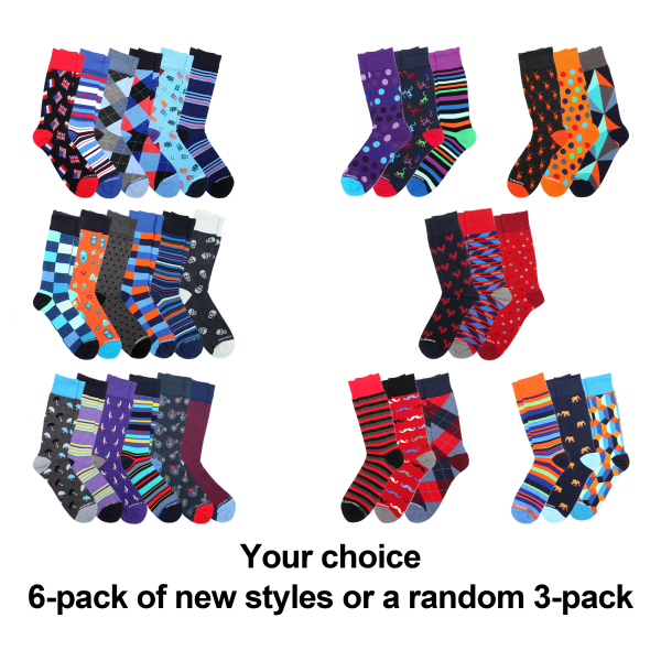 3-Pack or 6-Pack: Unsimply Stitched Socks
