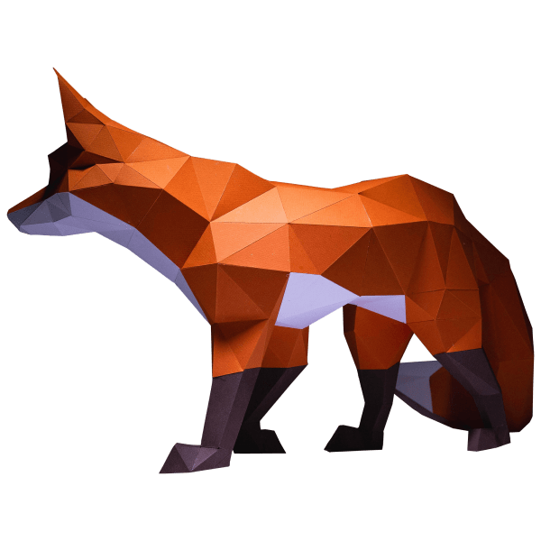 MorningSave Papercraft World Walking Fox Model