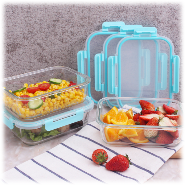 MorningSave: Genicook 6-Piece Glass Food Storage Set with Locking Lids