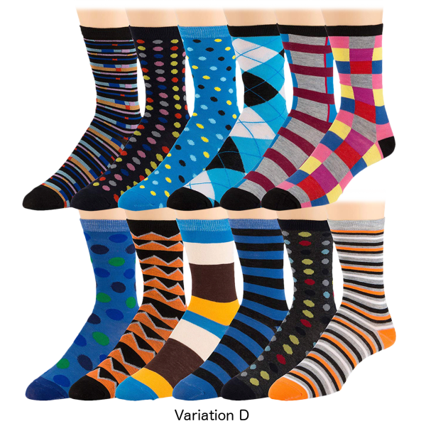 12-Pack: Zeke Men's Socks