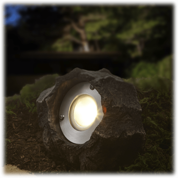 Sterno Rocks MorningSave: 2-Pack: Sterno Outdoor LED Polyresin Landscape Rock Spot Light