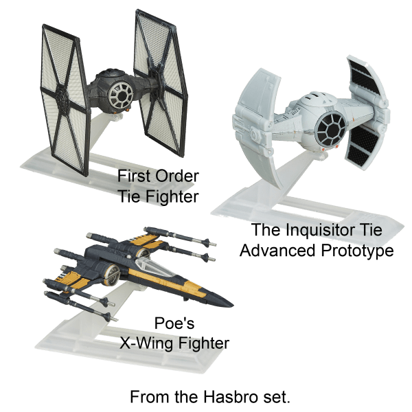 3-Pack: Hasbro Star Wars Titanium Vehicles