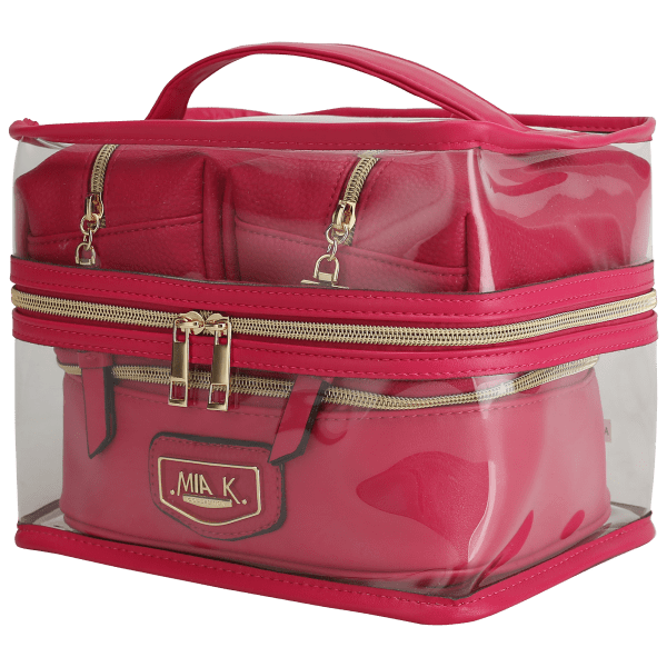 MorningSave MKF Collection Emmy 4Piece Clear Cosmetic Case Set by Mia K