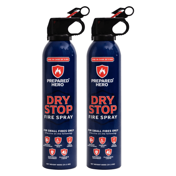 2-Pack: Prepared Hero Dry Stop Fire Spray