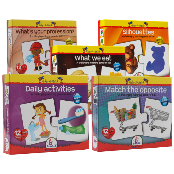 Pick Your 3-Pack: BooKid Matching Games for Kids