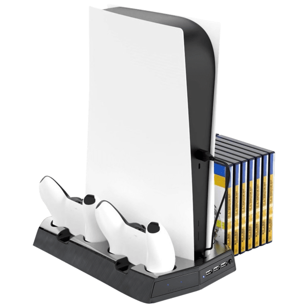 Wasserstein 3-In-1 Playstation 5 Vertical Cooling Stand