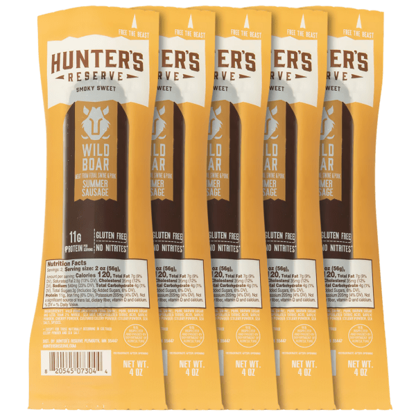 6-Pack: Hunter's Reserve Hickory Smoked Summer Sausage