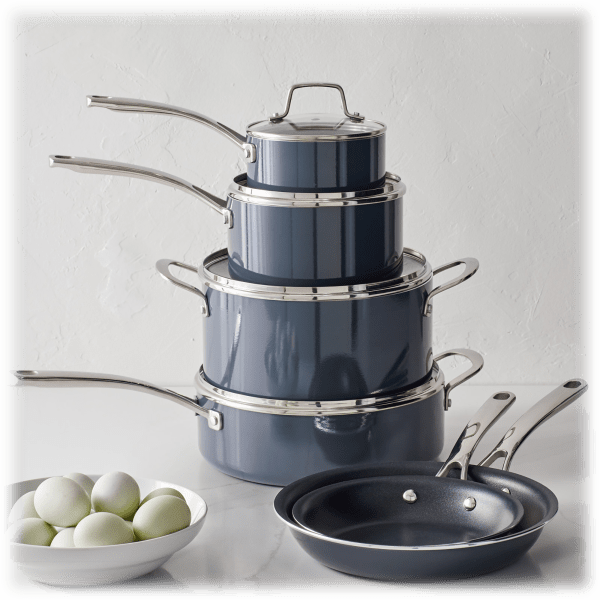 MorningSave Martha Stewart Lockton Aluminum Nonstick 10Piece Cookware Set