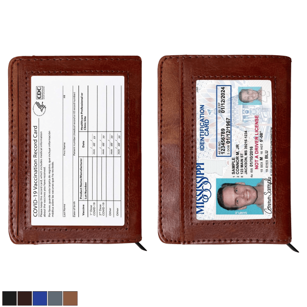 SideDeal 2Pack RFIDBlocking Slim Vegan Leather 36 Credit Card Wallets