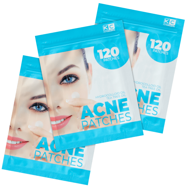 3-Pack: KeyConcepts 120 Hydrocolloid Pimple Patches in 3 Sizes (360 Patches)