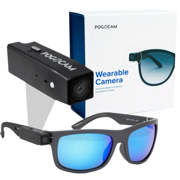 Pogocam Wearable HD Camera with Pogotrack Sunglasses