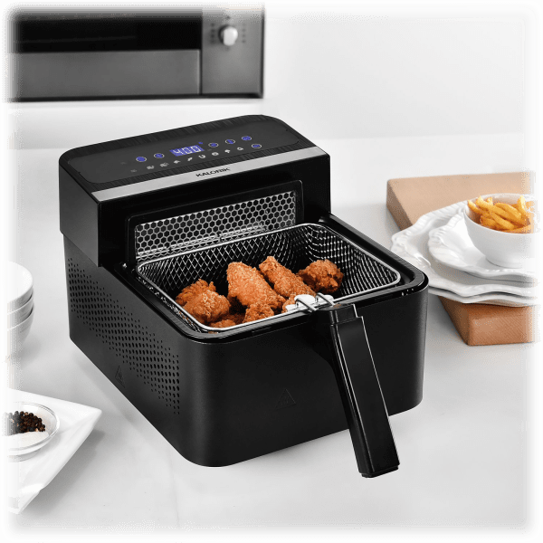 MorningSave: Kalorik Digital 2-In-1 Air Fryer And Deep Fryer (Black)