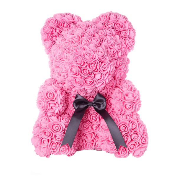 rose petal teddy bear