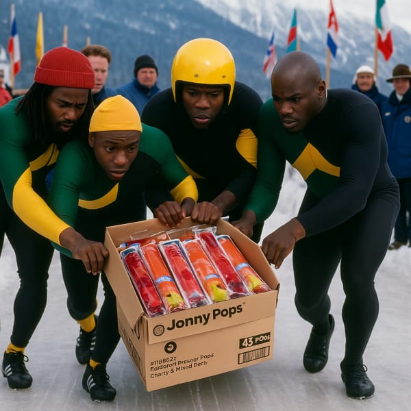Meh: 48-Pack: Jonny Pops Large 4oz Freezer Pops (Cherry & Mixed Berry)
