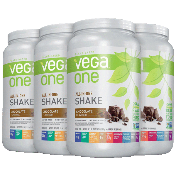 4-Pack: VEGA One All-In-One AND/OR Gut Health Protein Shakes (76-120 Servings)