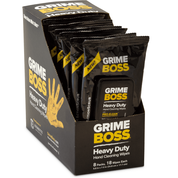 Grime Boss Hand Wipes 8-Pack