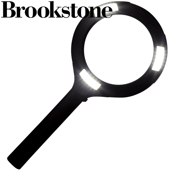 Brookstone Magnifying Glass with LED Light MorningSave