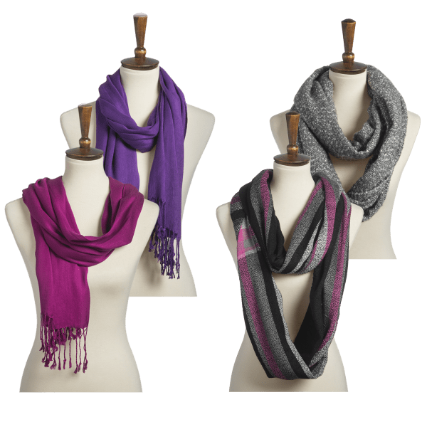 2-Pack: Pashminas OR Infinity Scarves by Tri-Coastal Designs