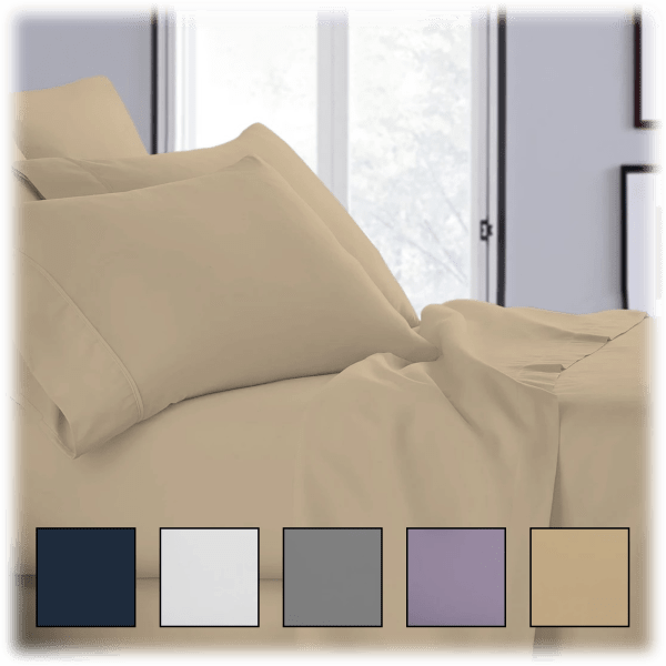 MorningSave Copper Infused Deep Pockets Luxurious Sheet Sets (6Piece)