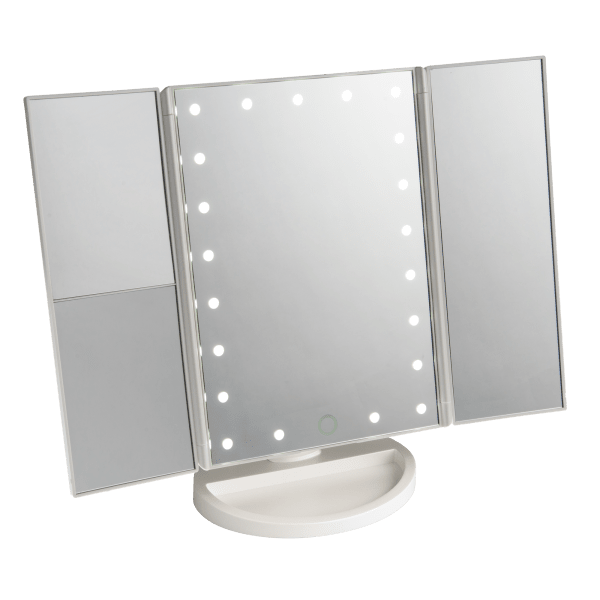 Vivitar Simply Beautiful 21 LED Light Up Trifold Mirror