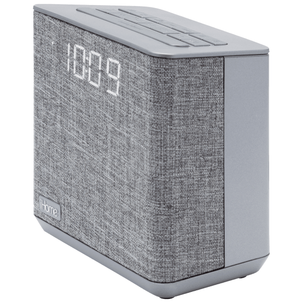 iHome Dual Bluetooth Alarm Clock with FM Radio & USB Charging