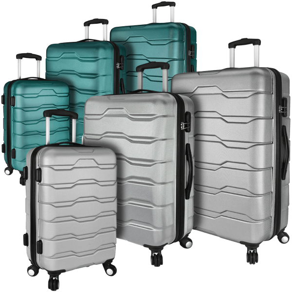 elite luggage omni 3 pc hardside spinner set