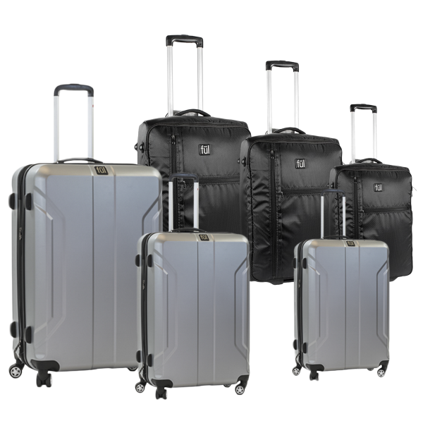 ful 3-Piece Hardsided or Folding Softsided Luggage